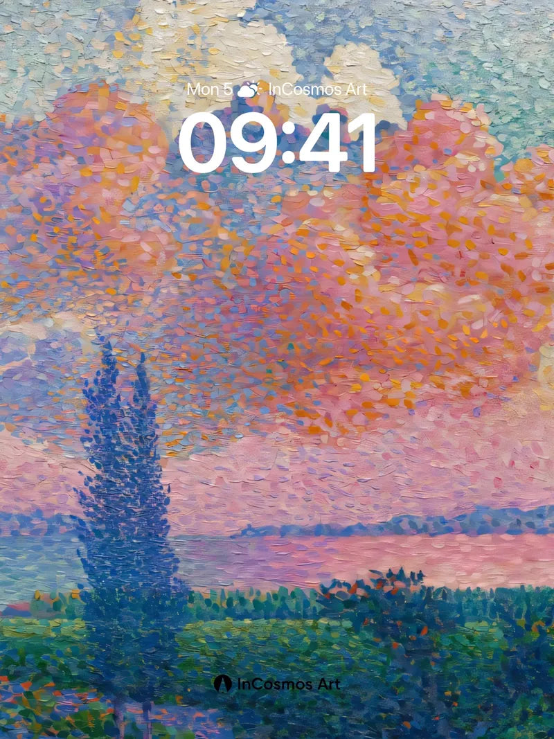 Crimson Skyline Wallpaper with Whispers of Light wallpaper for iPhone, iPad & Mac