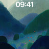 Mystic Valley Wallpaper with Floating Light wallpaper for iPhone, iPad & Mac
