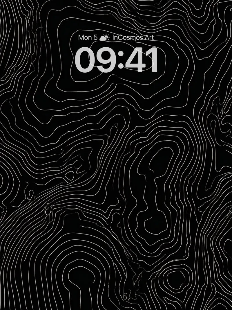 Silent Contour Wallpaper with Ghost Lines