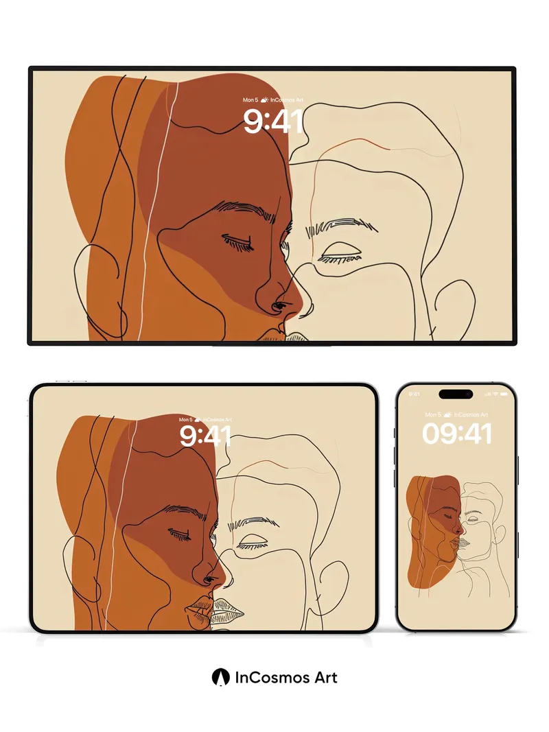 Whispering Lines Wallpaper with Dual Faces