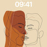 Whispering Lines Wallpaper with Dual Faces wallpaper for iPhone, iPad & Mac