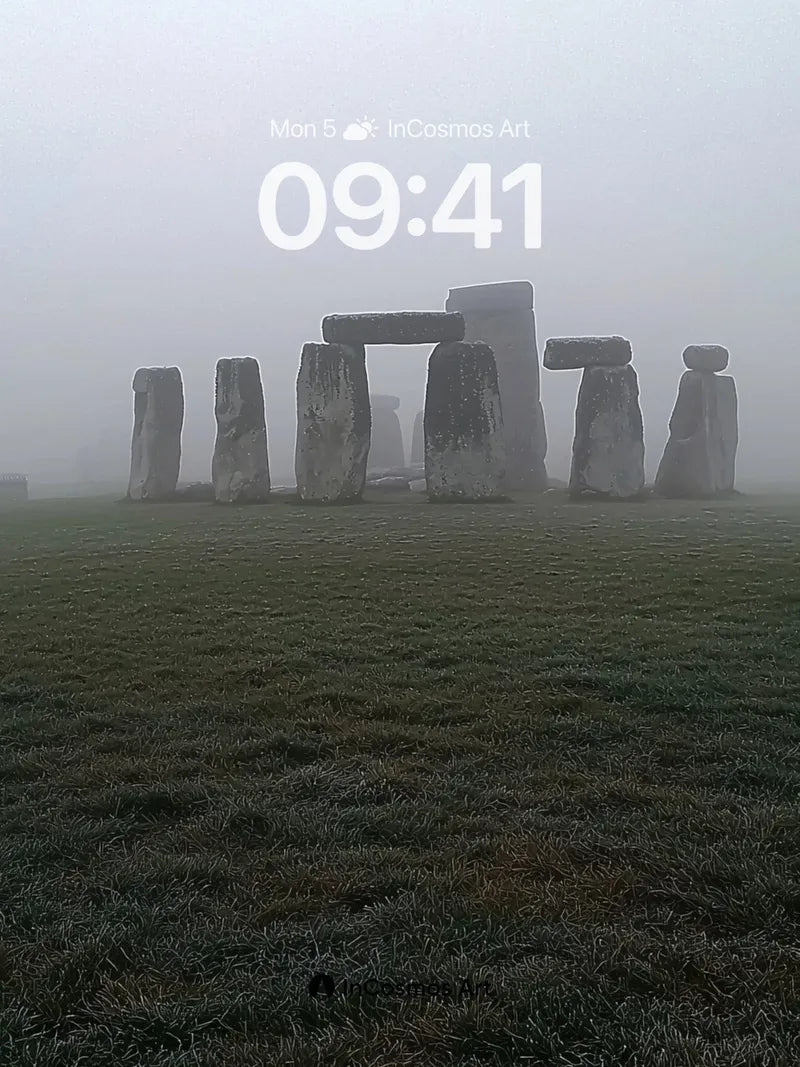 Misty Stonehenge Wallpaper with Ancient Whispers
