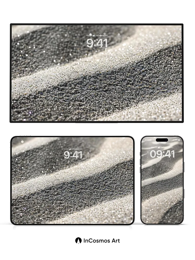 Sonic Sand Wallpaper with Light Whispers