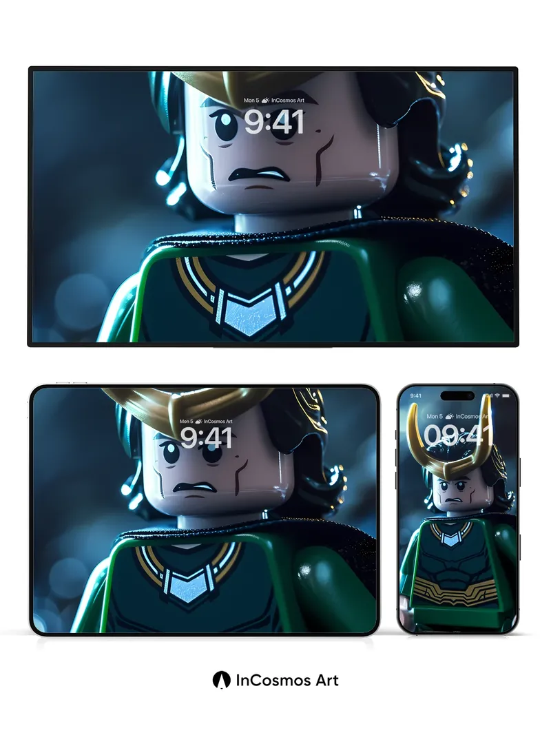 Shadowed Horns Wallpaper with Golden Light