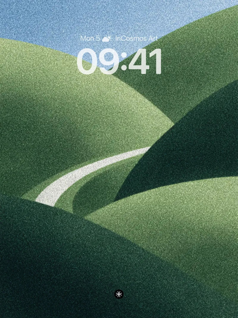 Serenity Curve Wallpaper with Grainy Haze wallpaper for iPhone, iPad & Mac