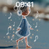 Whimsical Sketch Wallpaper with Floating Notes wallpaper for iPhone, iPad & Mac