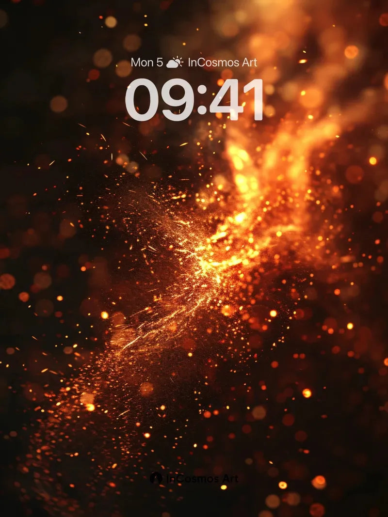 Cinderstorm Wallpaper with Ember Trails wallpaper for iPhone, iPad & Mac