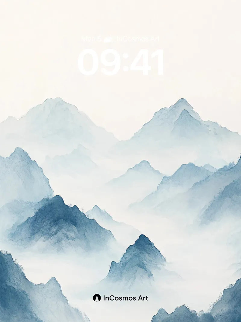 Serenity Peak Wallpaper with Ethereal Mist wallpaper for iPhone, iPad & Mac