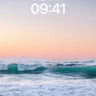 Cerulean Dawn Wallpaper with Foaming Edge wallpaper for iPhone, iPad & Mac