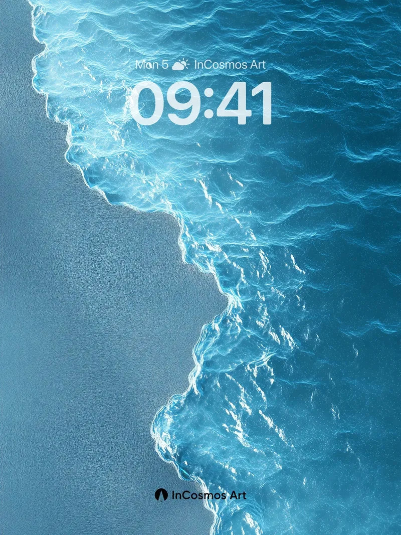 Serenity Edge Wallpaper with Liquid Light