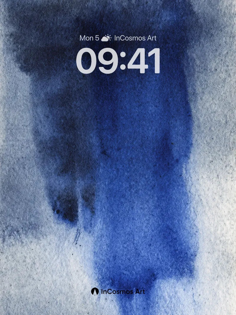 Mysterious Indigo Wallpaper with Ethereal Veil