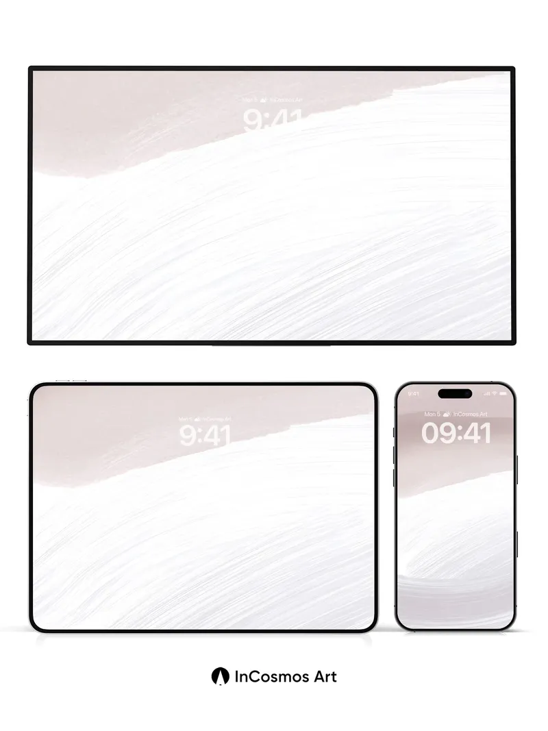 Soft Blush Wash Background with Gentle Gradient