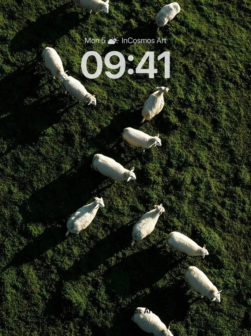 Serenity Herd Wallpaper with Dappled Light wallpaper for iPhone, iPad & Mac