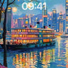 Luminous Harbor Wallpaper with Starlit Reflections wallpaper for iPhone, iPad & Mac