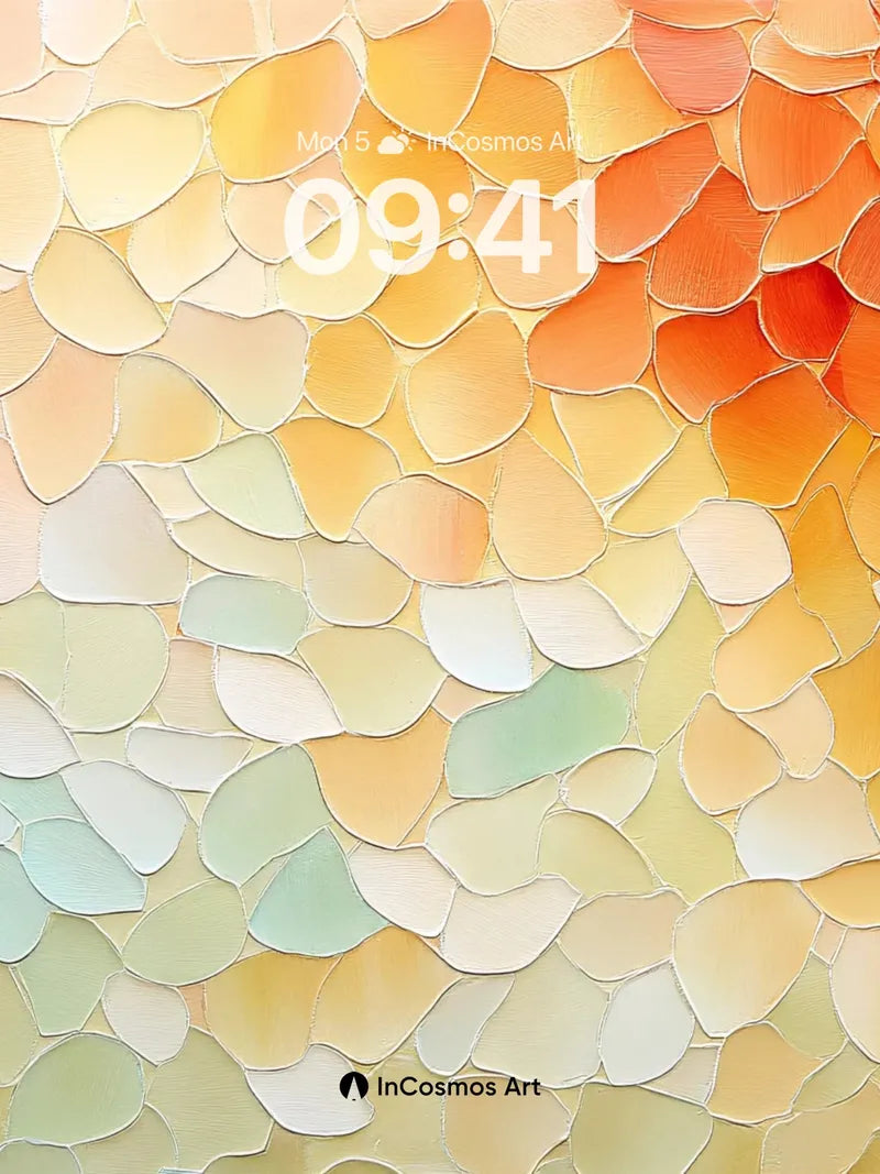 Warm Hues Scale Wallpaper with Liquid Light