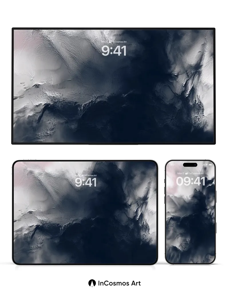 Storm Veil Wallpaper with Inked Depths