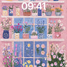 Whimsical Garden Wallpaper with Vintage Pots wallpaper for iPhone, iPad & Mac