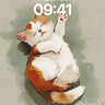 Serene Nap Wallpaper with Fluffy Paws wallpaper for iPhone, iPad & Mac