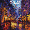 Neon Reverie Wallpaper with Rain-Slicked Reflections wallpaper for iPhone, iPad & Mac