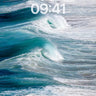 Turquoise Surge Wallpaper with Foaming Crests wallpaper for iPhone, iPad & Mac