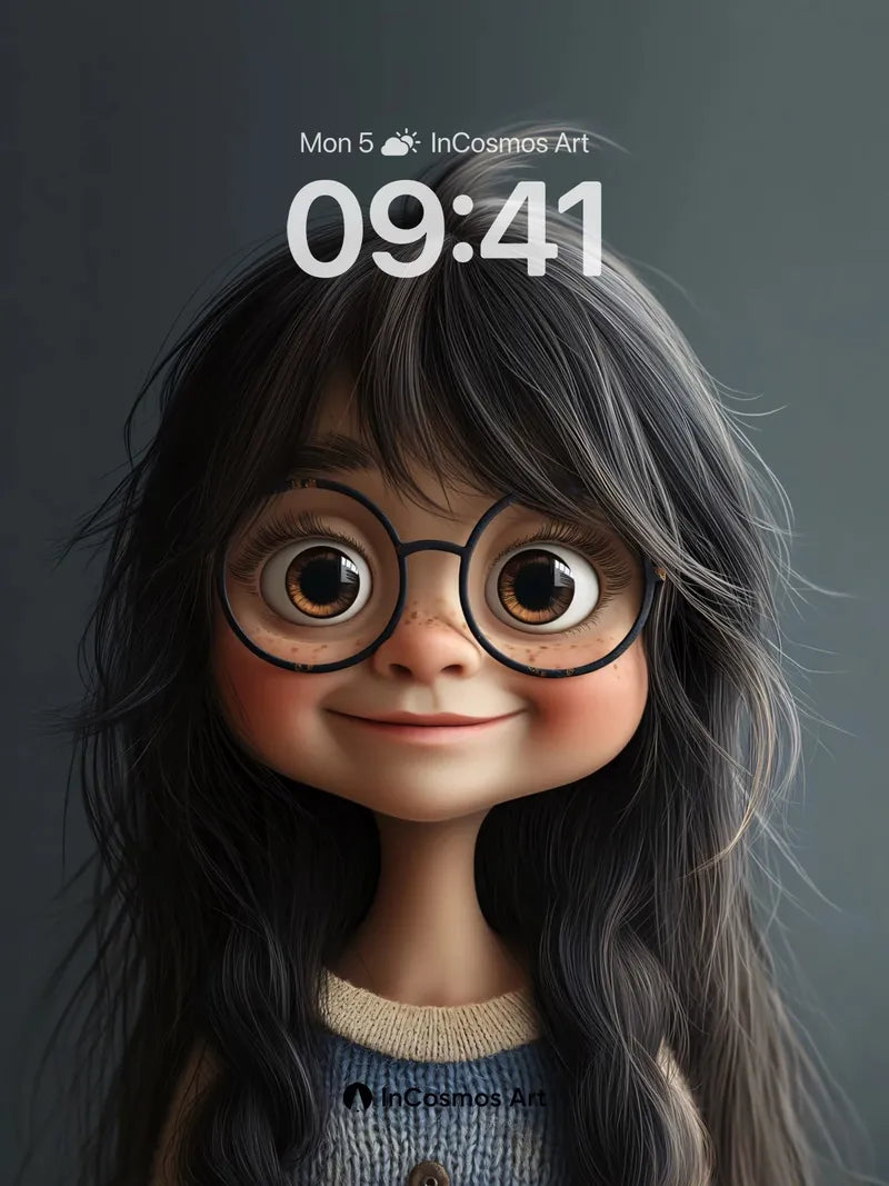 Whimsical Gaze Wallpaper with Soft Light wallpaper for iPhone, iPad & Mac