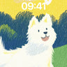 Sunlit Fluff Wallpaper with Heart Gleam wallpaper for iPhone, iPad & Mac