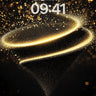 Golden Vortex Wallpaper with Cosmic Dust wallpaper for iPhone, iPad & Mac