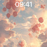 Floating Serenity Wallpaper with Pastel Balloons wallpaper for iPhone, iPad & Mac