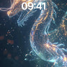 Luminous Dragon Wallpaper with Starlight Veins wallpaper for iPhone, iPad & Mac