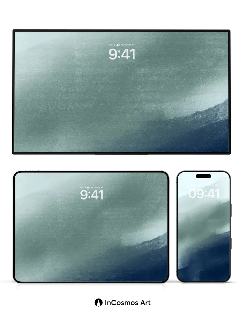 Quiet Mist Gradient Wallpaper with Soft Haze