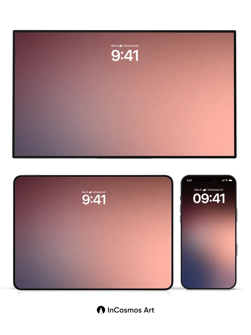 Muted Hush Gradient Wallpaper with Soft Light Drift
