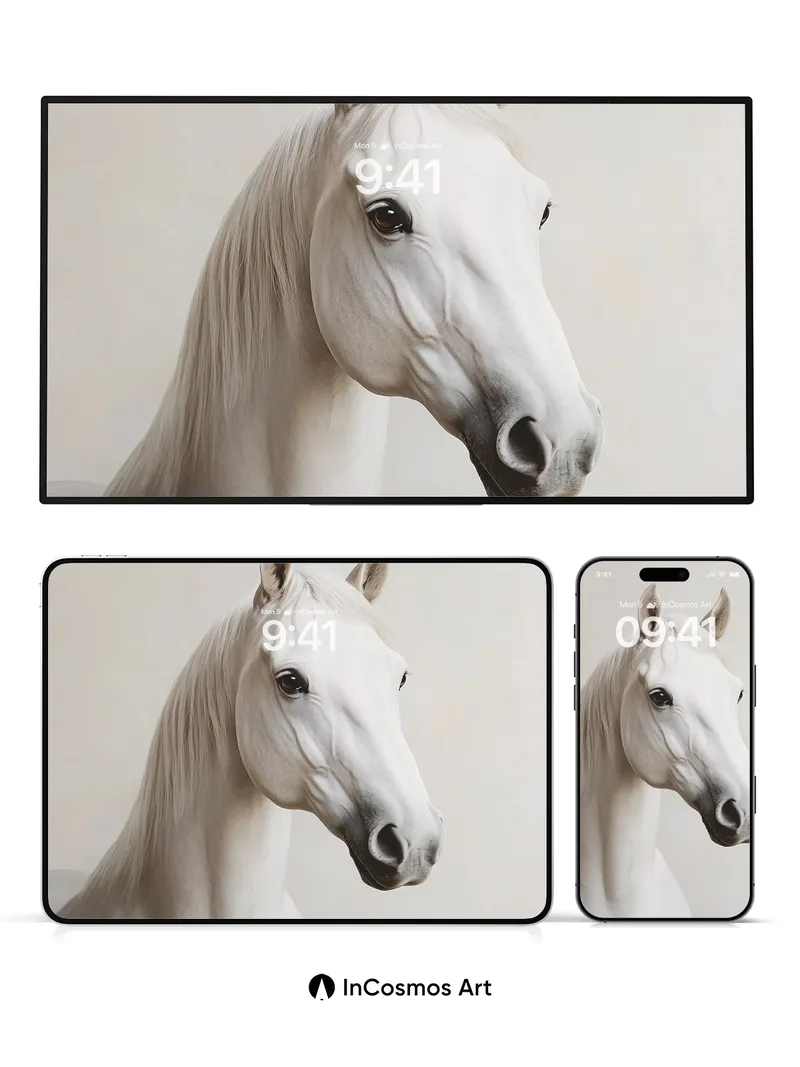 Silent Grace Wallpaper with Ethereal Light