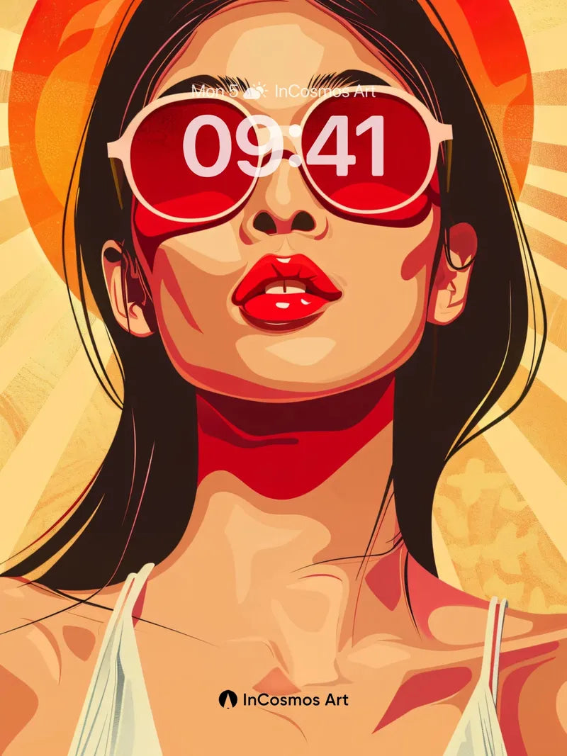 Sunlit Silk Wallpaper with Radiant Halo wallpaper for iPhone, iPad & Mac