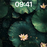 Stellar Lotus Wallpaper with Cosmic Leaves wallpaper for iPhone, iPad & Mac