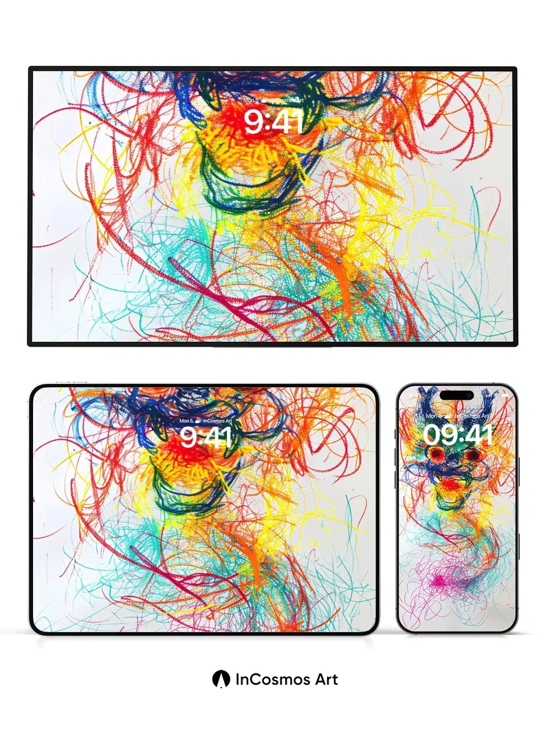 Chaos Dragon Wallpaper with Electric Threads