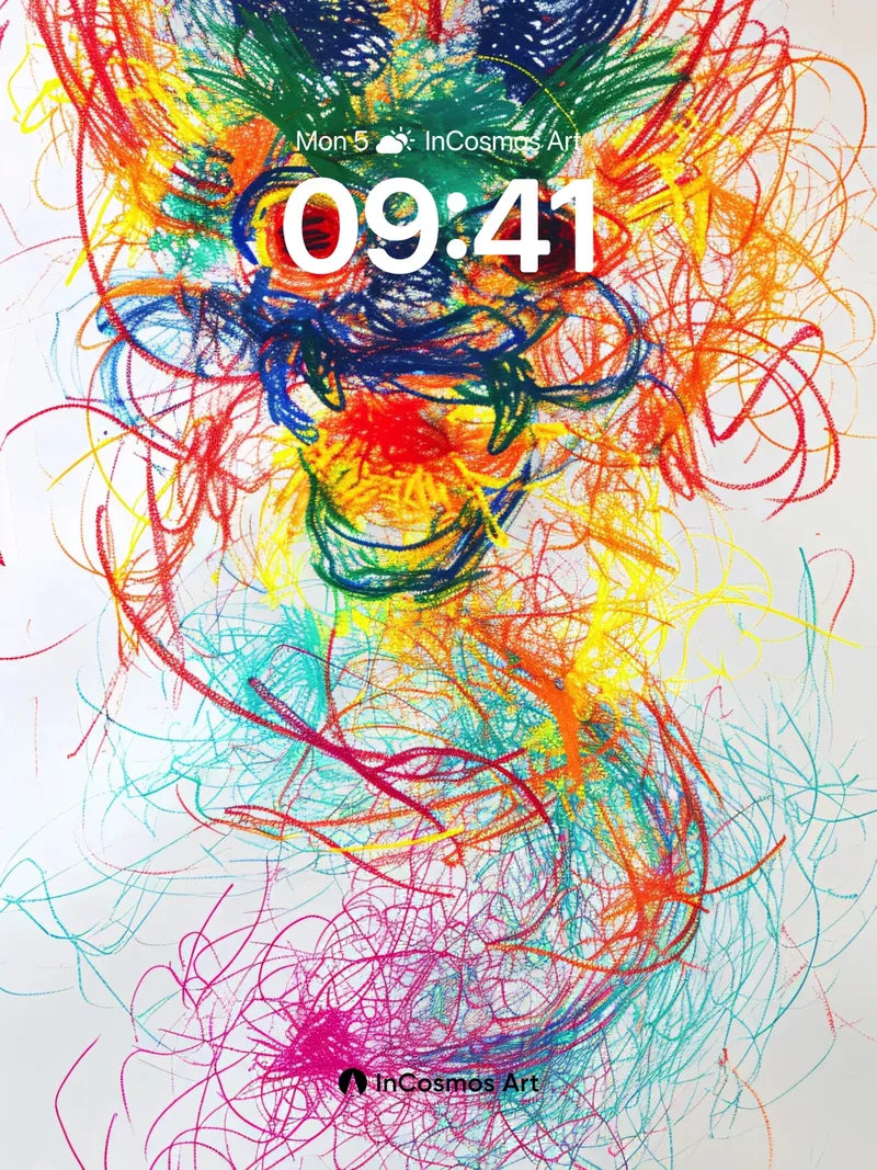 Chaos Dragon Wallpaper with Electric Threads