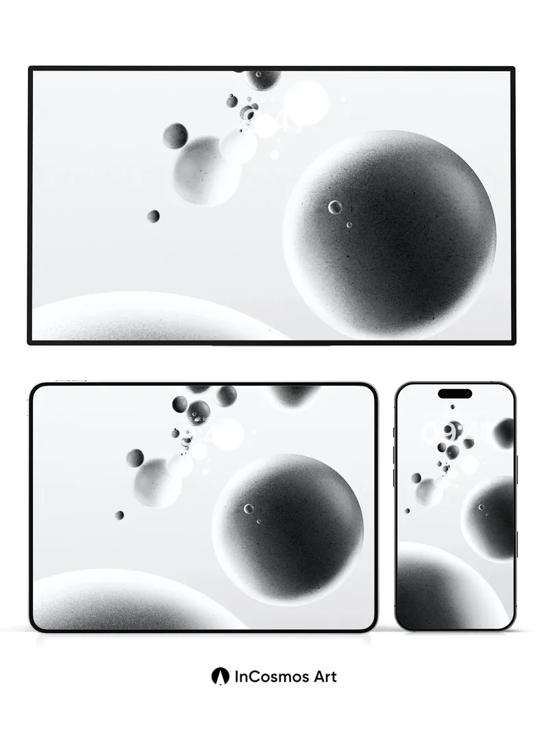 Floating Sphere Wallpaper with Ethereal Light