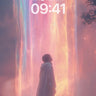 Silent Aurora Wallpaper with Cosmic Veil wallpaper for iPhone, iPad & Mac