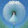 Serenity Dandelion Wallpaper with Floating Whispers wallpaper for iPhone, iPad & Mac