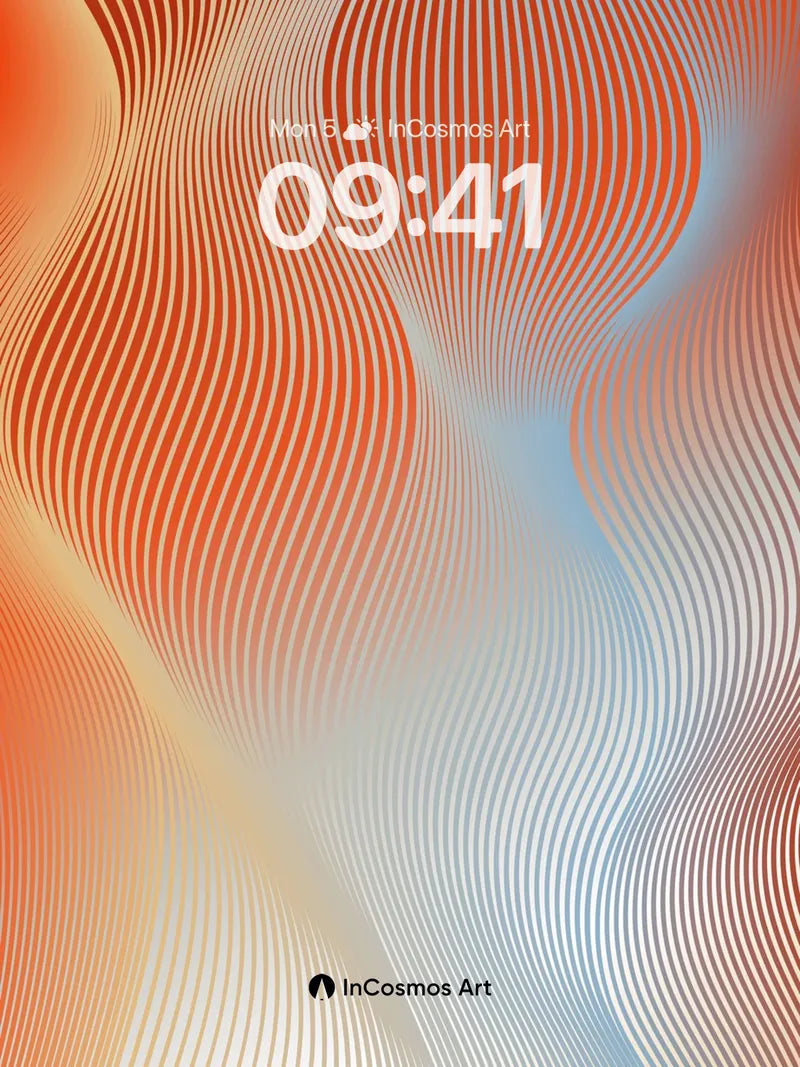 Luminous Wave Wallpaper with Hidden Rhythms