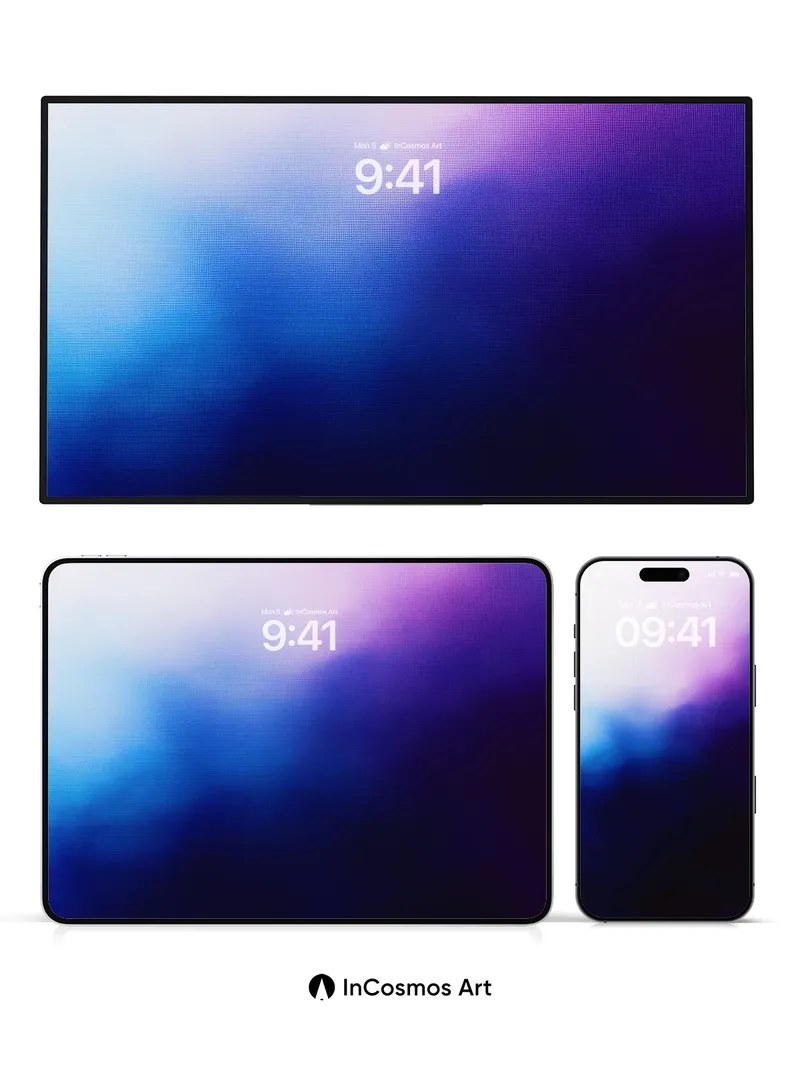 Luminous Hush Wallpaper with Ethereal Gradient