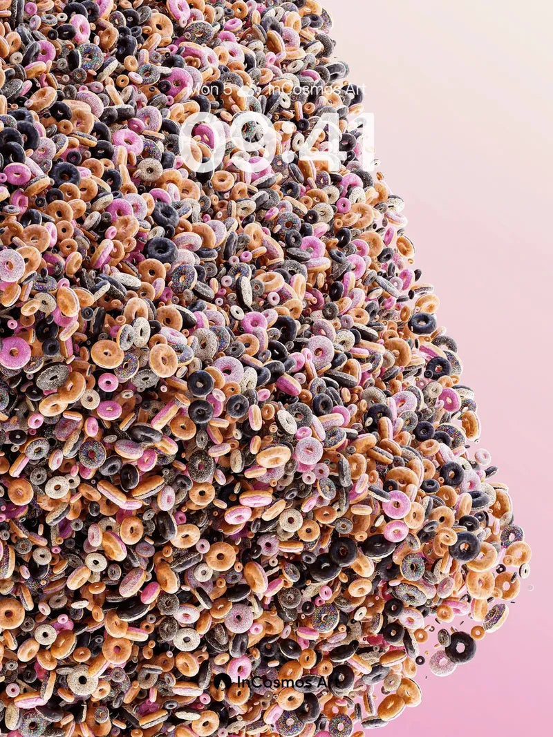 Whimsical Donut Forest Wallpaper with Sugary Depth wallpaper for iPhone, iPad & Mac