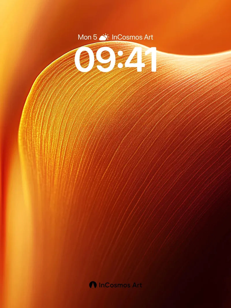 Golden Dune Wallpaper with Sunlit Striations