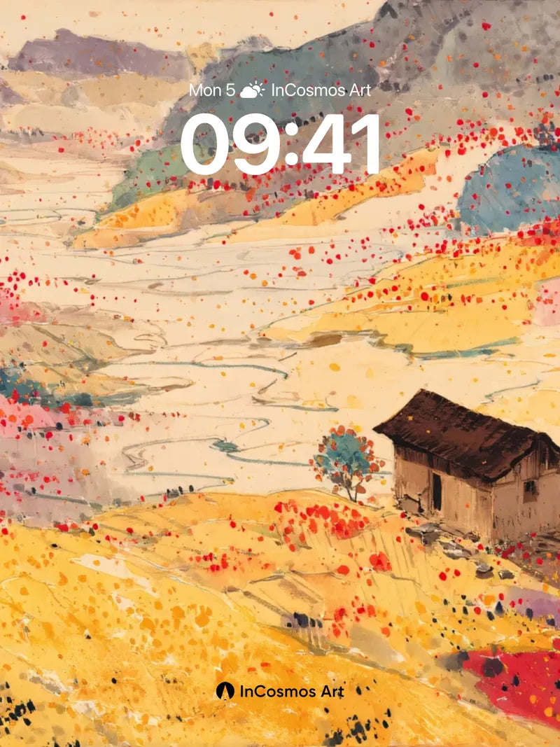 Autumn Hush Wallpaper with Mountain Whisper