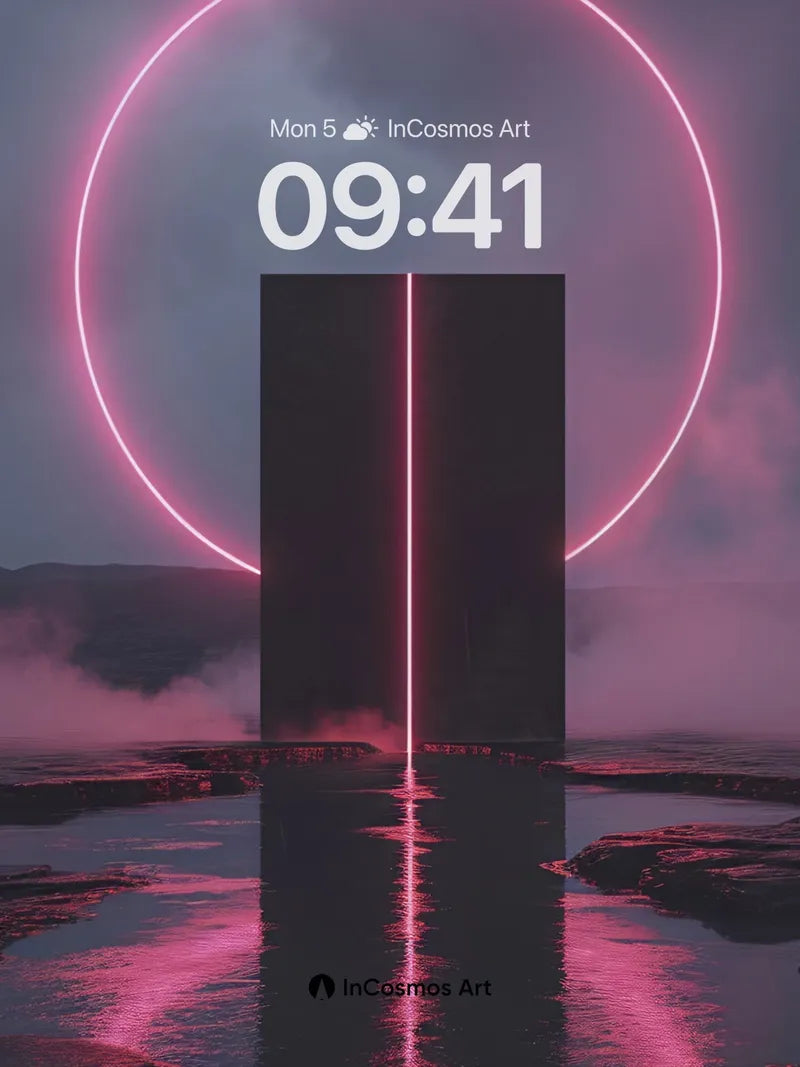 Neon Halo Wallpaper with Monolith Rift