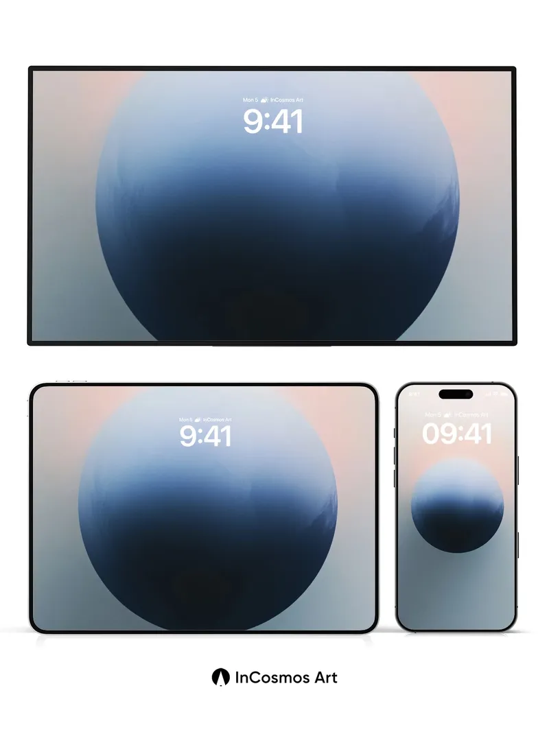 Serene Orb Wallpaper with Ethereal Haze