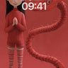 Crimson Whispers Wallpaper with Serpent Grace wallpaper for iPhone, iPad & Mac