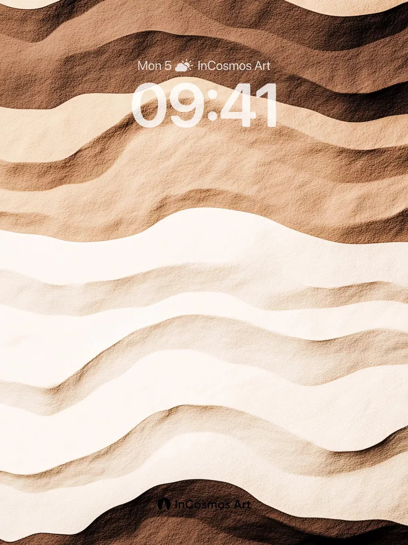 Sandy Mirage Wallpaper with Flowing Dunes