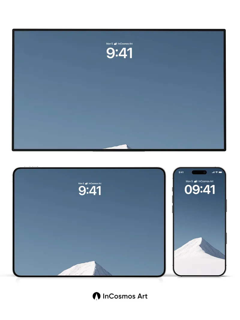 Serenity Peak Wallpaper with Frozen Light