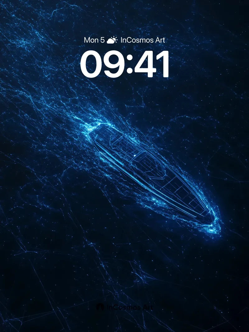 Neon Void Wallpaper with Electric Hull